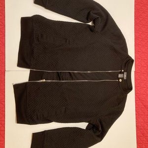 Black Medium H&M Quilted Bomber Jacket